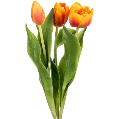 3st konstgjorda orange tulpaner - 36 cm