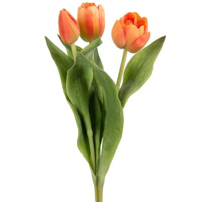3st konstgjorda orange tulpaner - 36 cm