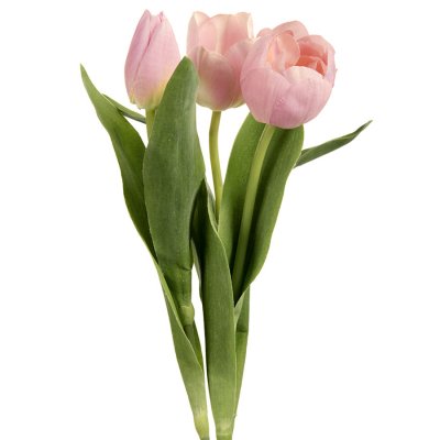 3st konstgjorda rosa tulpaner - 36 cm
