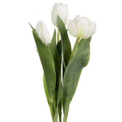 3st konstgjorda vita tulpaner - 36 cm