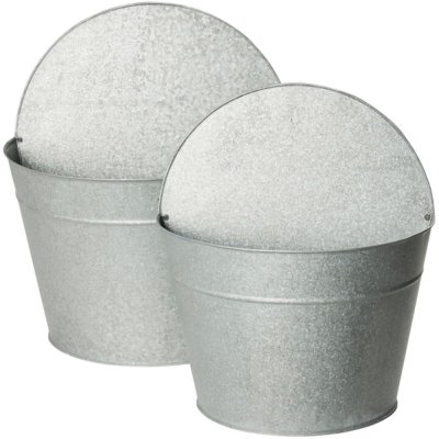 Vägg-ampel, krukor Zink 2-set Alvin från Lauvring - 31cm hög