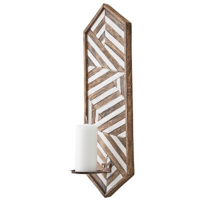 Väggljusstake Vector från Affari - För blockljus - Antikbehandlad 60 cm hög