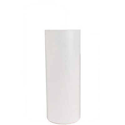 Vit vas cylinder i matt finish - 30 cm hög