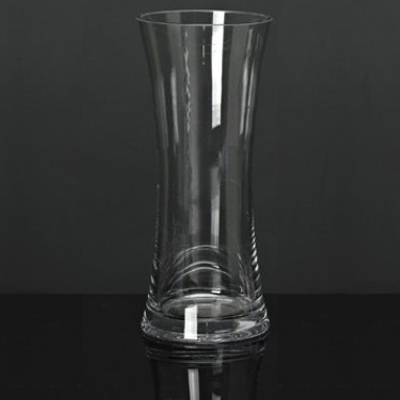 Timglasformad vas i glas - Tulpanvas 30 cm hög