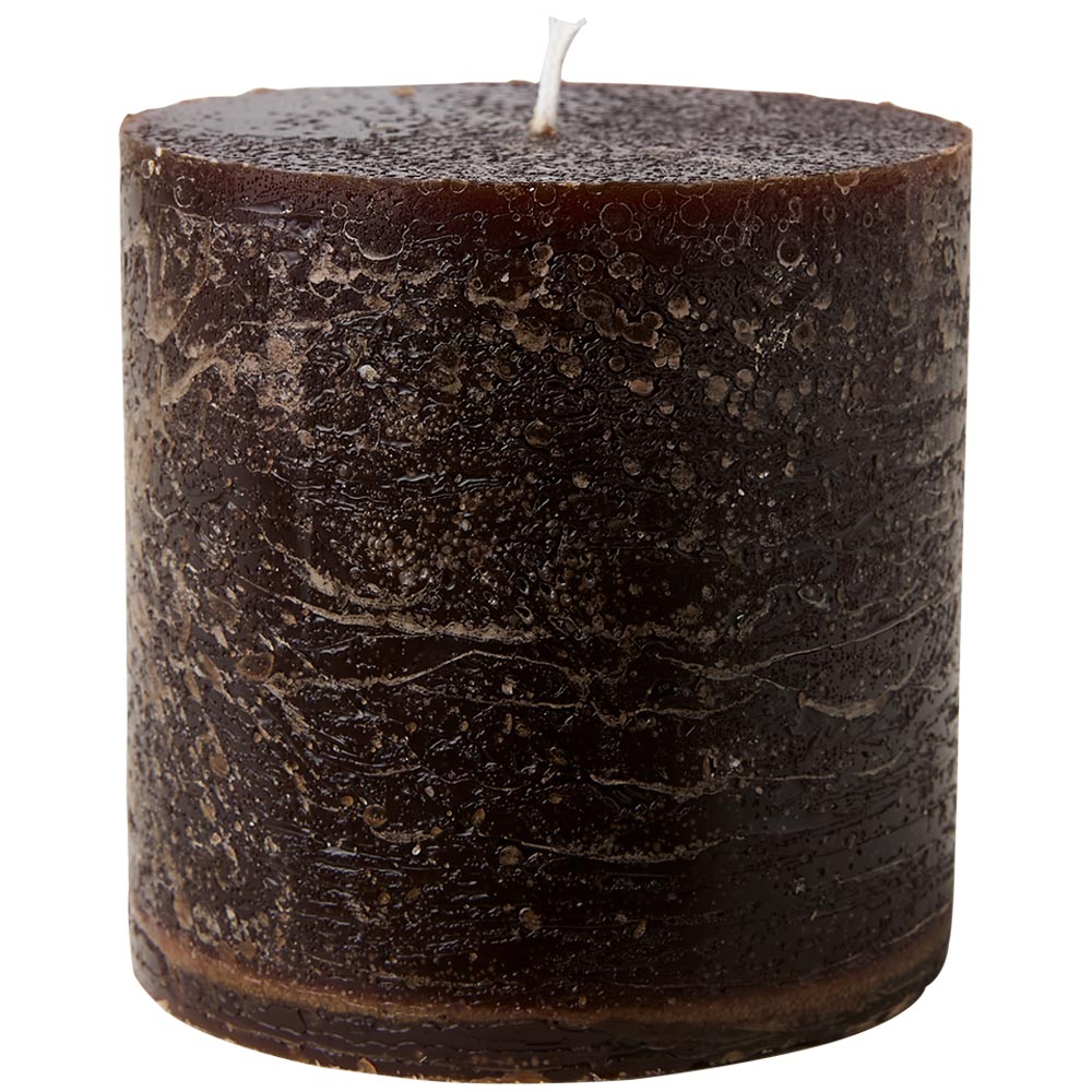 Blockljus Coté Nord Mörkbrun - 10x10cm