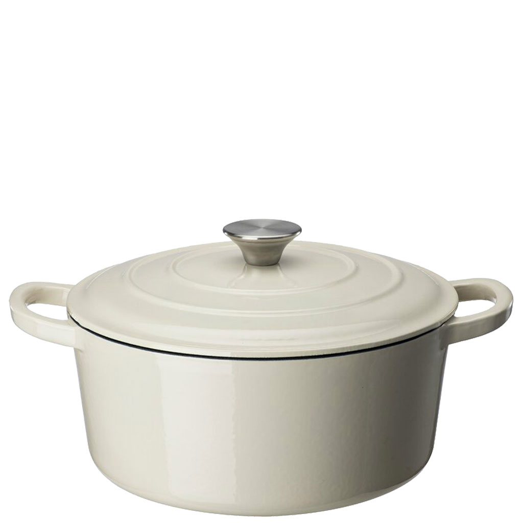 Gjutjärnsgryta Sabor Basic 4,2L - Vit Ø25CM