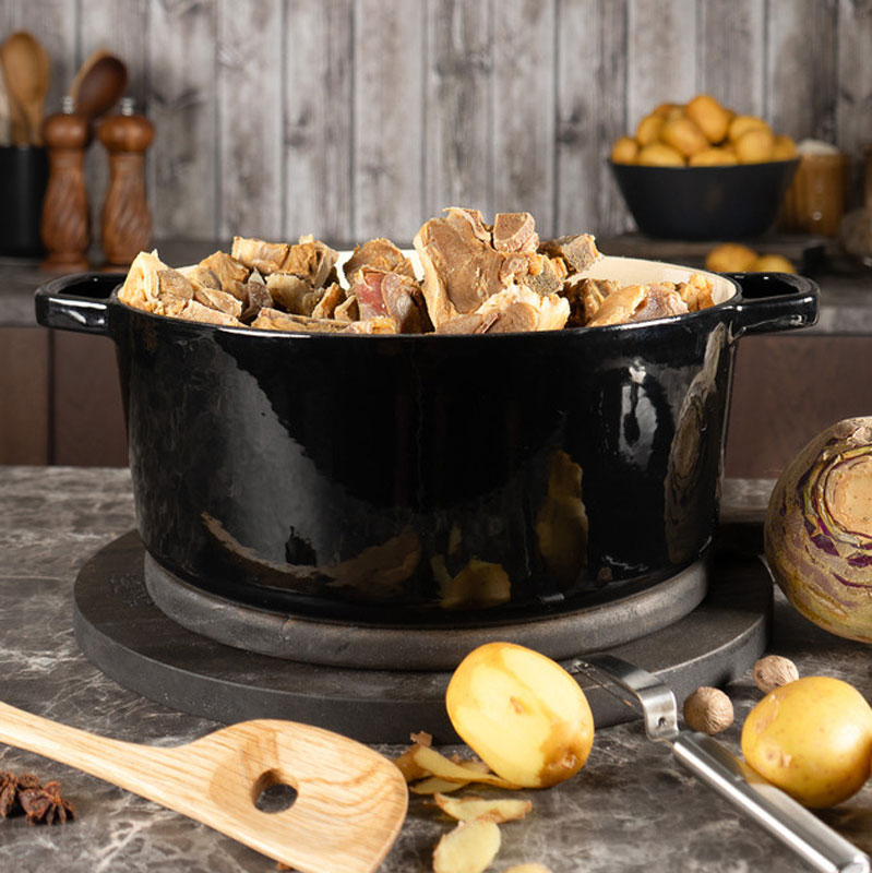 Sabor Gjutjärnsgryta i svart på 6,7 liter - REA