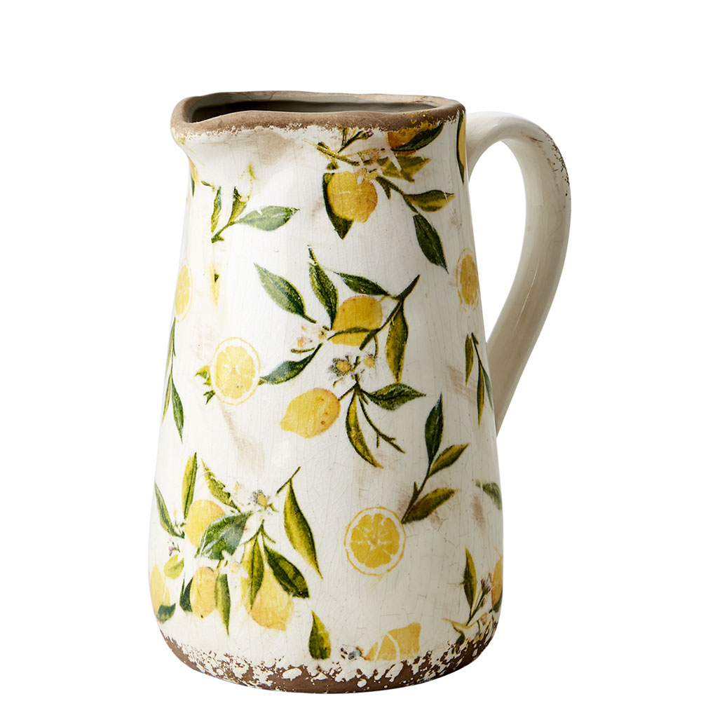 Kanna Lemona M - Vit Grön Gul - H23 cm