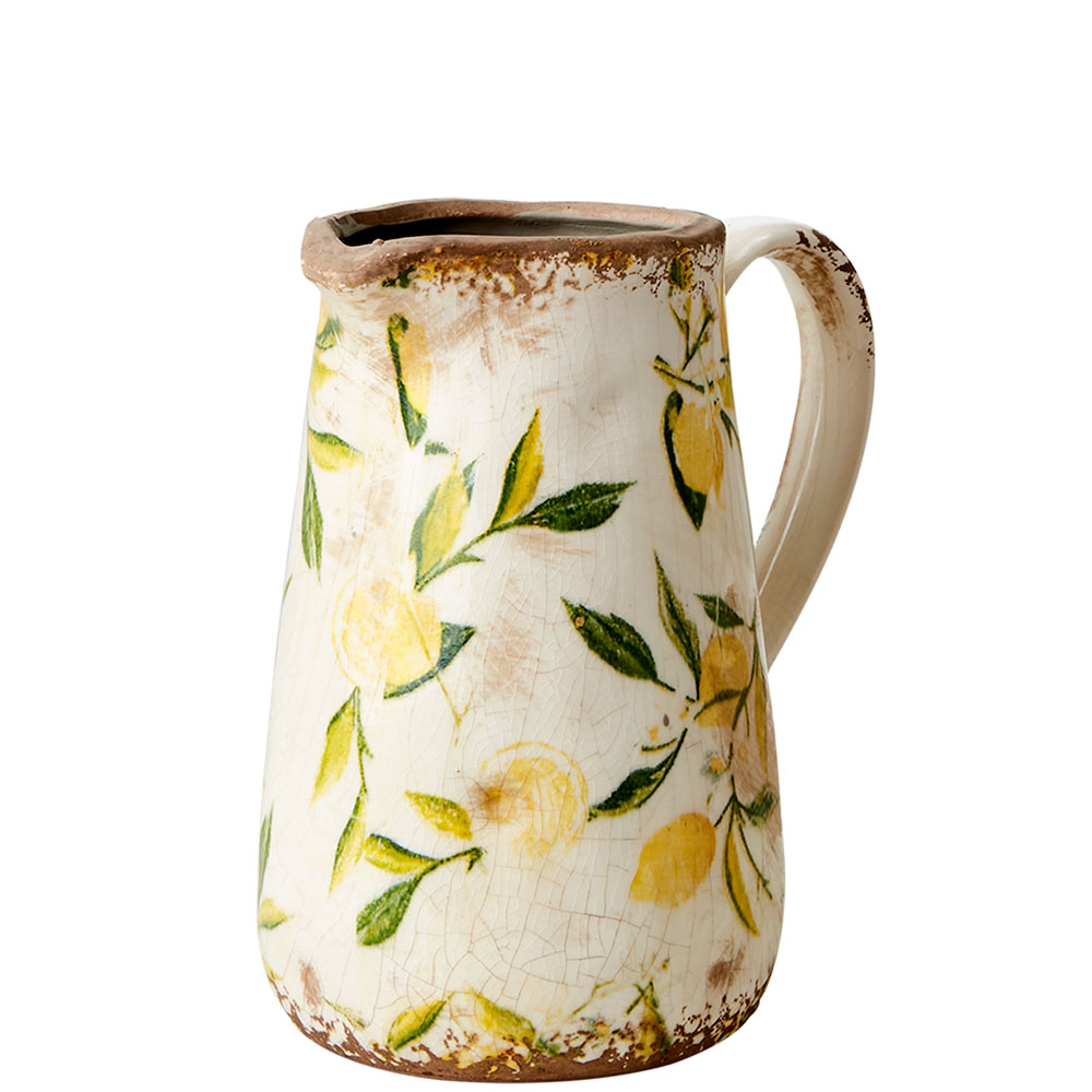 Kanna Lemona S - Vit Gr&ouml;n Gul - H18 cm