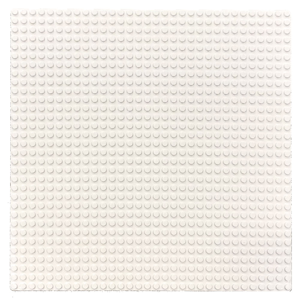 Basplatta Classic - Vit - Byggplatta 25,5x25,5 cm - Kompatibla Byggklossar