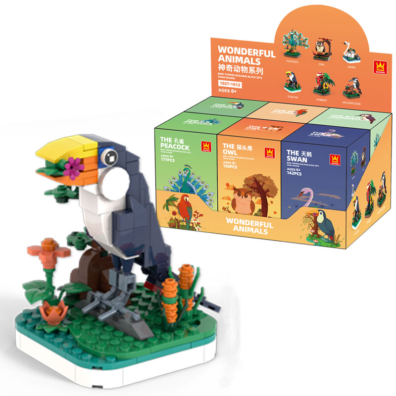 Tukan - Byggklossar 141 Bitar - Wange Wonderful Animals