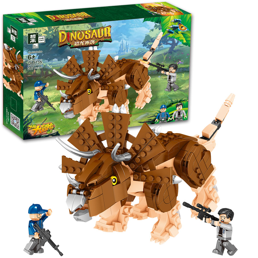 Lego kompatibla byggklossar - Tam dinosaurie