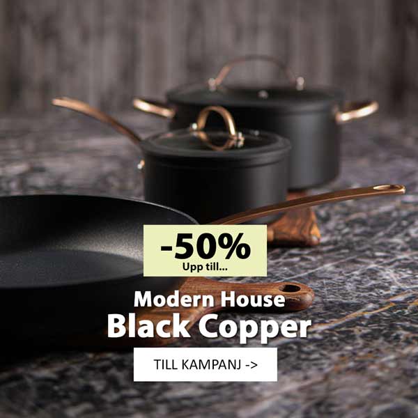 Black Copper grytor och kastruller REA - Modern House
