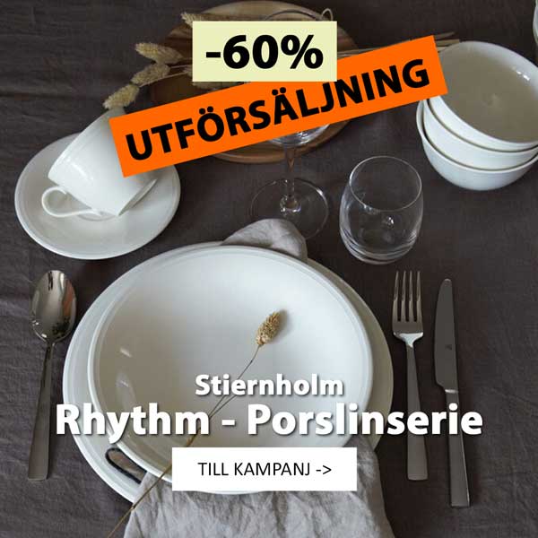 Stiernholm Porslin Rhythm REA Utförsäljning