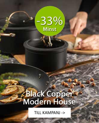 Black Copper Grytor, kastruller och stekpanna från Modern house REA