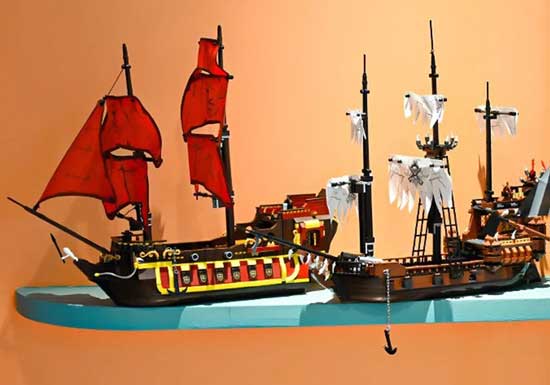 Lego kompatibla byggklossar - Leksaker med Piratskepp och sjörövare