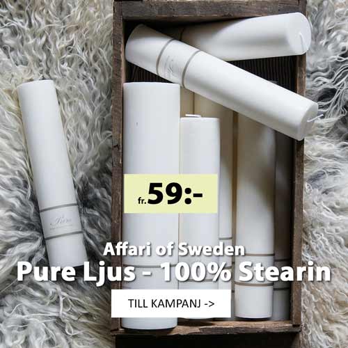 vita ljus 100% äkta stearin - Pure från affari